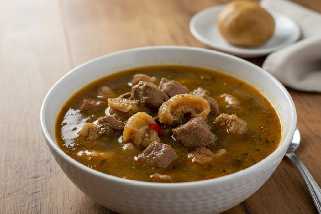 Spicy Pepper Soup with Goat Meat
